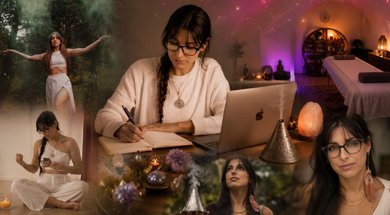 Collage Coccole & Wellness con momenti di benessere, ascolto e trattamenti olistici